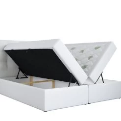 Boxspringbett CINTO Doppelbett 180x200 Grau Topper Montage, Samtstoff H3/ H4 -Möbelhaus 510682652