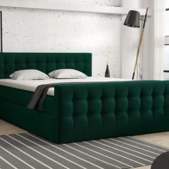 Boxspringbett Schlafzimmerbett Pumikas LUX Mit Bettkästen Bonell-Matratze Und Topper -Möbelhaus 511349549 1