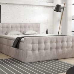 Boxspringbett Schlafzimmerbett Pumikas LUX Mit Bettkästen Bonell-Matratze Und Topper -Möbelhaus 511349550 1