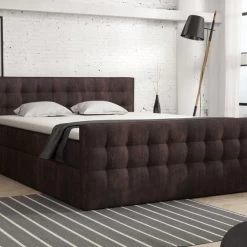 Boxspringbett Schlafzimmerbett Pumikas LUX Mit Bettkästen Bonell-Matratze Und Topper -Möbelhaus 511349551 1