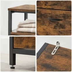 VASAGLE Schuhschrank Mit 2 Klappen, Schuhregal, Schuhkipper, Schuhkommode Mit 2 Fächern, Schuhablagen, Im Flur, Für 10-16 Paar Schuhe, Platzsparend, 80 X 30 X 95 Cm, Vintagebraun-schwarz Von SONGMICS 10 VASAGLE Schuhschrank Mit 2 Klappen, Schuhregal, Schuhkipper, Schuhkommode Mit 2 Fächern, Schuhablagen, Im Flur, Für 10-16 Paar Schuhe, Platzsparend, 80 X 30 X 95 Cm, Vintagebraun-schwarz Von SONGMICS -Möbelhaus 51282427 4