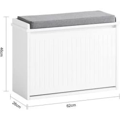 SoBuy FSR98-W Schuhkipper Schuhschrank Mit Klappe Schuhbank Mit Sitzkissen Schuhkommode Sitzbank Schuhablage Weiß BHT Ca.: 62x46x26cm 11 SoBuy FSR98-W Schuhkipper Schuhschrank Mit Klappe Schuhbank Mit Sitzkissen Schuhkommode Sitzbank Schuhablage Weiß BHT Ca.: 62x46x26cm -Möbelhaus 51327815 5