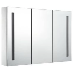 VidaXL LED-Bad-Spiegelschrank 89x14x62 Cm -Möbelhaus 513543491