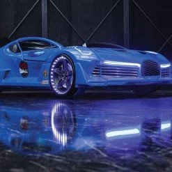 Autobett Moon Aero Mit Polsterung Und LED In Verschiedenen Farben -Möbelhaus 517060474