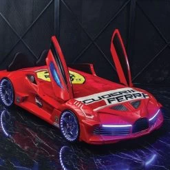 Autobett Moon Aero Mit Polsterung Und LED In Verschiedenen Farben -Möbelhaus 517060490