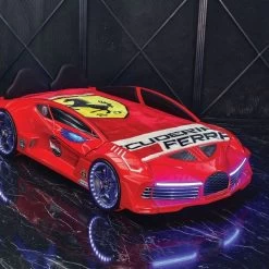 Autobett Moon Aero Mit Polsterung Und LED In Verschiedenen Farben -Möbelhaus 517060492