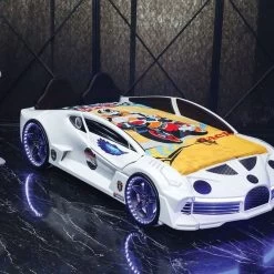 Autobett Moon Aero Mit Polsterung Und LED In Verschiedenen Farben -Möbelhaus 517060612