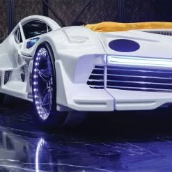 Autobett Moon Aero Mit Polsterung Und LED In Verschiedenen Farben -Möbelhaus 517060623