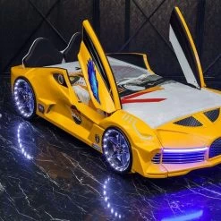 Autobett Moon Aero Mit Polsterung Und LED In Verschiedenen Farben -Möbelhaus 517060734