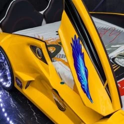 Autobett Moon Aero Mit Polsterung Und LED In Verschiedenen Farben -Möbelhaus 517060737