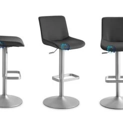 Mayer Barhocker 1235 MyDIVO Chrom Matt, Echtes Leder In 6 Farben -Möbelhaus 517109483