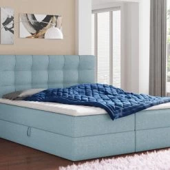 Boxspringbett BEST Mit 2 Bettkästen, Doppelbett Mit Bonell-Matratze + Topper Bett -Möbelhaus 517109577