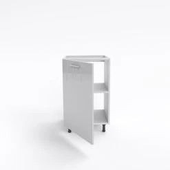 Küchen Unterschrank 1 Türig Weiß Hochglanz Weiß Matt 30 - 70 Cm Soft Close -Möbelhaus 518349675