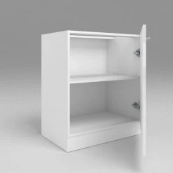 Küchen Unterschrank 1 Türig Weiß Hochglanz Weiß Matt 30 - 70cm Tiefe55 Möbelsockel -Möbelhaus 518350590