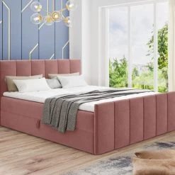 Boxspringbett STAR LUX + 2 Bettkästen, Polsterbett Mit Bonell-Matratze + Topper, Bett 22 Boxspringbett STAR LUX + 2 Bettkästen, Polsterbett Mit Bonell-Matratze + Topper, Bett -Möbelhaus 520228232