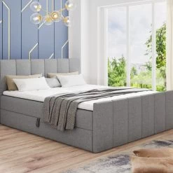 Boxspringbett STAR LUX + 2 Bettkästen, Polsterbett Mit Bonell-Matratze + Topper, Bett 23 Boxspringbett STAR LUX + 2 Bettkästen, Polsterbett Mit Bonell-Matratze + Topper, Bett -Möbelhaus 520228233
