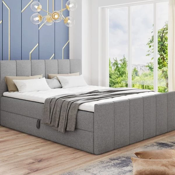 Boxspringbett STAR LUX + 2 Bettkästen, Polsterbett Mit Bonell-Matratze + Topper, Bett 8 Boxspringbett STAR LUX + 2 Bettkästen, Polsterbett Mit Bonell-Matratze + Topper, Bett – Bild 6