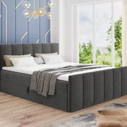 Boxspringbett STAR LUX + 2 Bettkästen, Polsterbett Mit Bonell-Matratze + Topper, Bett 27 Boxspringbett STAR LUX + 2 Bettkästen, Polsterbett Mit Bonell-Matratze + Topper, Bett -Möbelhaus 520228237