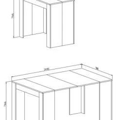 Esstisch, Konsolentisch, Ausziehtisch Bis 140 Cm, Matweiß , 90x50x78cm 9 Esstisch, Konsolentisch, Ausziehtisch Bis 140 Cm, Matweiß , 90x50x78cm -Möbelhaus 525681846