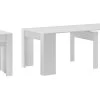 Esstisch, Konsolentisch, Ausziehtisch Bis 237 Cm, Mattweiß, 50x90x75cm -Möbelhaus 525682128