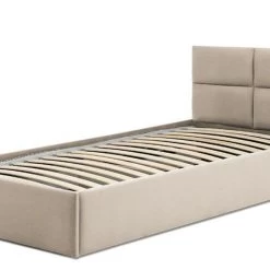 Polsterbett Monos 90x200 Mit Bettkasten! Einzelbett Mit Lattenrost! Best Stauraumbett -Möbelhaus 528904405