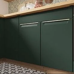 Küche Eckküche Farbe Grün Weiss Küchenzeile Individuell Stellbar Soft Close -Möbelhaus 531355445