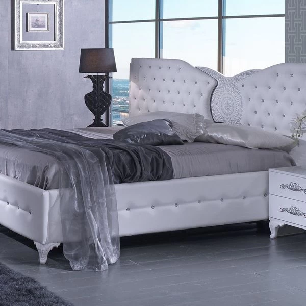 Schlafzimmer Set Antalia Weiß / Silber 5 Schlafzimmer Set Antalia Weiß / Silber – Bild 3