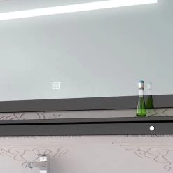 120 Cm Badmöbel Set Schwarz Hochglanz LED Badezimmermöbel Komplett Badezimmer 120 Cm -Möbelhaus 534709980