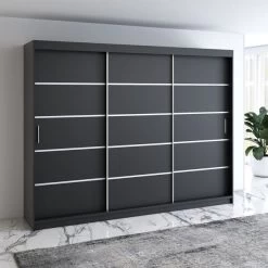 Kleiderschrank Schrank 200cm Elex Schubladen Elegante Schlafzimmer -Möbelhaus 536195400