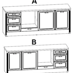 Klassische Küche, Schränke, Küchenzeile 230 Cm Grau Oder Hell Neu&Schnell 13 Klassische Küche, Schränke, Küchenzeile 230 Cm Grau Oder Hell Neu&Schnell -Möbelhaus 537813109