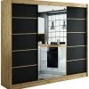 Kleiderschrank, Schiebetürenschrank LETO V2 250 Cm Mit Kleiderstange Und Spiegel -Möbelhaus 538082478