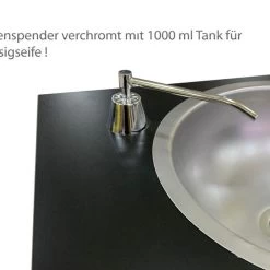 Mobiles Handwaschbecken Bigblack Mit Seifenspender Bat Betriebener Wasserhahn Schwarz -Möbelhaus 541873223