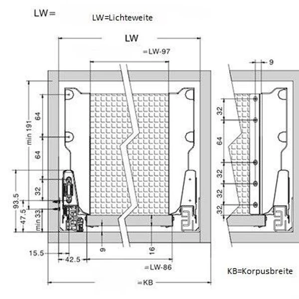 Fertiginnenschubkasten Innenauszug Innenschubkasten Komplettschubkasten 40kg 22 Fertiginnenschubkasten Innenauszug Innenschubkasten Komplettschubkasten 40kg – Bild 20