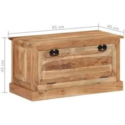 Schuhbank 85x40x45 Cm Massivholz Akazie VidaXL -Möbelhaus 54300697 3