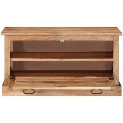 Schuhbank 85x40x45 Cm Massivholz Akazie VidaXL -Möbelhaus 54300697 5