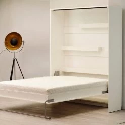 Schrankbett Wandbett Klappbett Vertikal MD 160 X 200 Weiß Eiche Lancelot 13 Schrankbett Wandbett Klappbett Vertikal MD 160 X 200 Weiß Eiche Lancelot -Möbelhaus 544214416