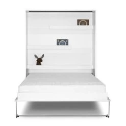 Schrankbett Wandbett Klappbett Vertikal MD 160 X 200 Weiß Eiche Lancelot 14 Schrankbett Wandbett Klappbett Vertikal MD 160 X 200 Weiß Eiche Lancelot -Möbelhaus 544214419