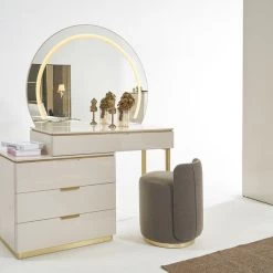 Schminktisch Set Konsole Spiegel Schlafzimmer Möbel Design Hocker Set Neu