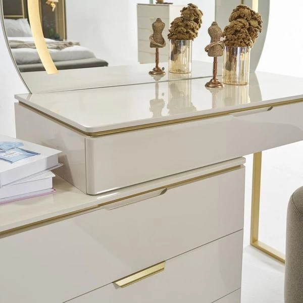 Schminktisch Set Konsole Spiegel Schlafzimmer Möbel Design Hocker Set Neu 4 Schminktisch Set Konsole Spiegel Schlafzimmer Möbel Design Hocker Set Neu – Bild 2