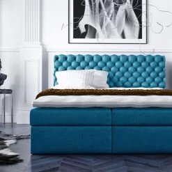 Boxspringbett POIIO - Pocket-Matraze , Topper 140/160/180/200 X 200 Cm Farbwahl ! -Möbelhaus 554181386