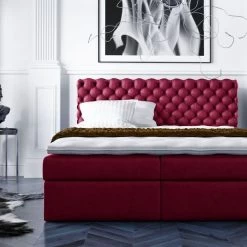 Boxspringbett POIIO - Pocket-Matraze , Topper 140/160/180/200 X 200 Cm Farbwahl ! -Möbelhaus 554181389