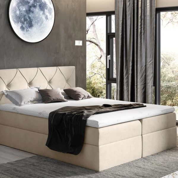 Boxspringbett CREDO - Pocket-Matraze , Topper 140/160/180/200 X 200 Cm Farbwahl ! 15 Boxspringbett CREDO - Pocket-Matraze , Topper 140/160/180/200 X 200 Cm Farbwahl ! – Bild 13