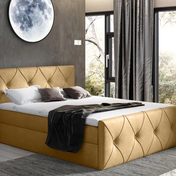 Boxspringbett CREDO LUX Pocket-Matraze , Topper 140/160/180/200 X 200 Cm Farbwahl ! 5 Boxspringbett CREDO LUX Pocket-Matraze , Topper 140/160/180/200 X 200 Cm Farbwahl ! – Bild 3