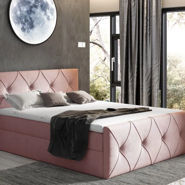 Boxspringbett CREDO LUX Pocket-Matraze , Topper 140/160/180/200 X 200 Cm Farbwahl ! 10 Boxspringbett CREDO LUX Pocket-Matraze , Topper 140/160/180/200 X 200 Cm Farbwahl ! – Bild 8