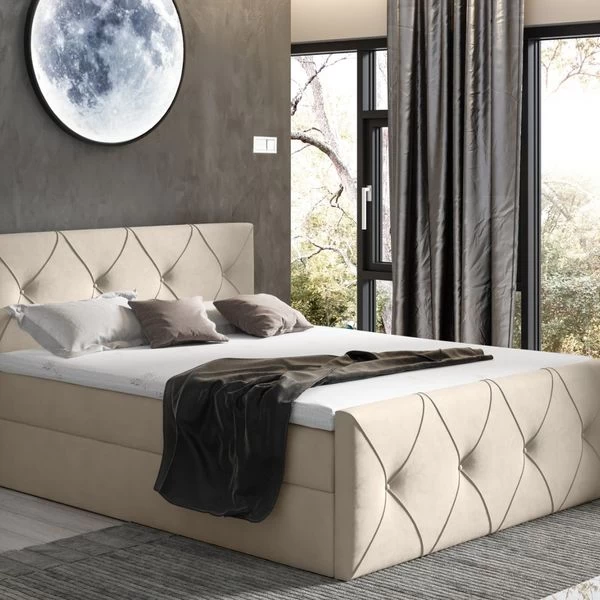Boxspringbett CREDO LUX Pocket-Matraze , Topper 140/160/180/200 X 200 Cm Farbwahl ! 15 Boxspringbett CREDO LUX Pocket-Matraze , Topper 140/160/180/200 X 200 Cm Farbwahl ! – Bild 13