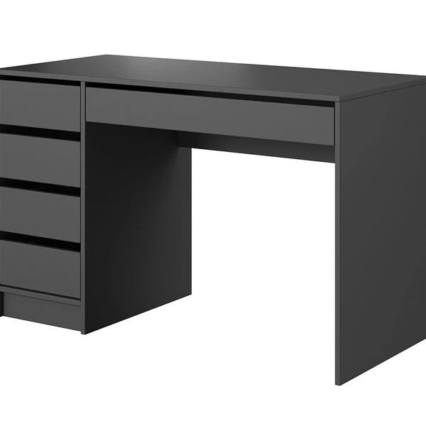 Schminktisch ADA Schreibtisch 120 Cm Modern Mit 5 Schubladen Weiß Schwarz 10 Schminktisch ADA Schreibtisch 120 Cm Modern Mit 5 Schubladen Weiß Schwarz – Bild 8