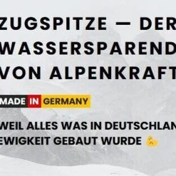 AlpenKraft ZugSpitze Duschkopf Premium Wassersparend Hochdruck Handbrause Aktion -Möbelhaus 556212253