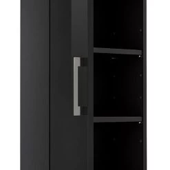 Badmöbel-Set Badmöbel Rima 5-teilig Anthrazit - Walnuss -Möbelhaus 558003940