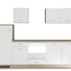 Küche Küchenzeile Küchenblock 270cm Weiss Individuell Stellbar Mit Arbeitsplatte -Möbelhaus 558208778