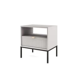 Moderner Weiß Nachttisch Für Schlafzimmer, Wohnzimmer-Nova S54 17 Moderner Weiß Nachttisch Für Schlafzimmer, Wohnzimmer-Nova S54 -Möbelhaus 558508257